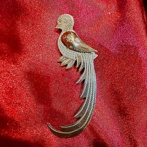 Vintage Silver (Tone?) and Gold Tone Bird Brooch
